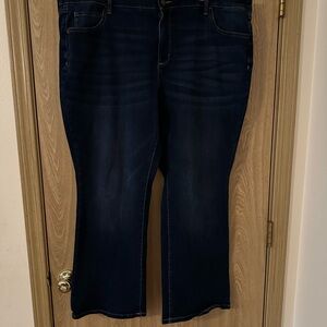 Sonoma Blue Flare Wide Leg Jeans